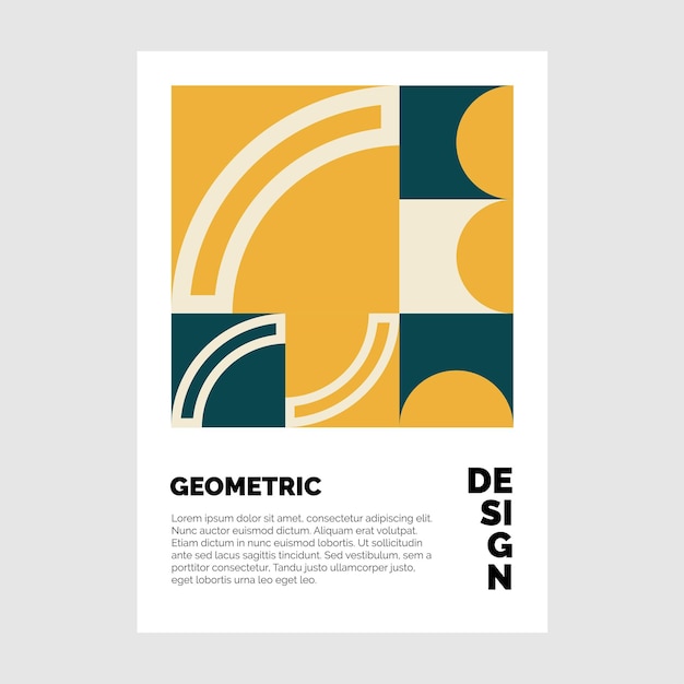 Vecteur gratuit modèle de brochure en mosaïque plate