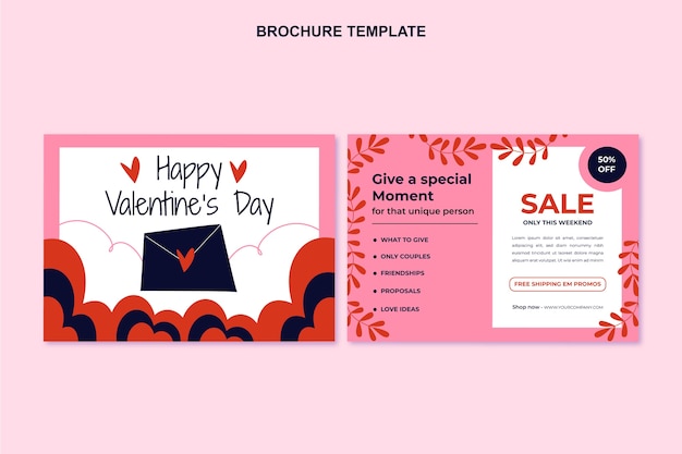 Modèle De Brochure Plat Saint Valentin