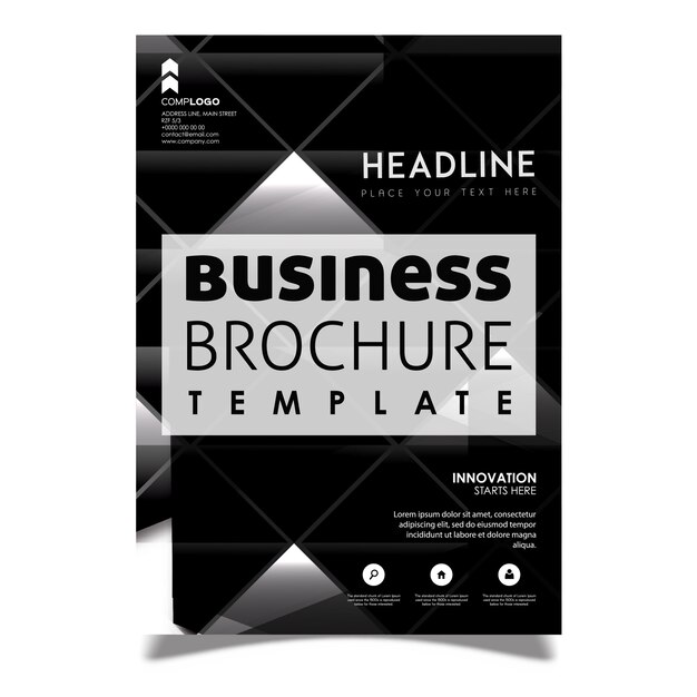 Modèle de Brochure de vecteur créatif