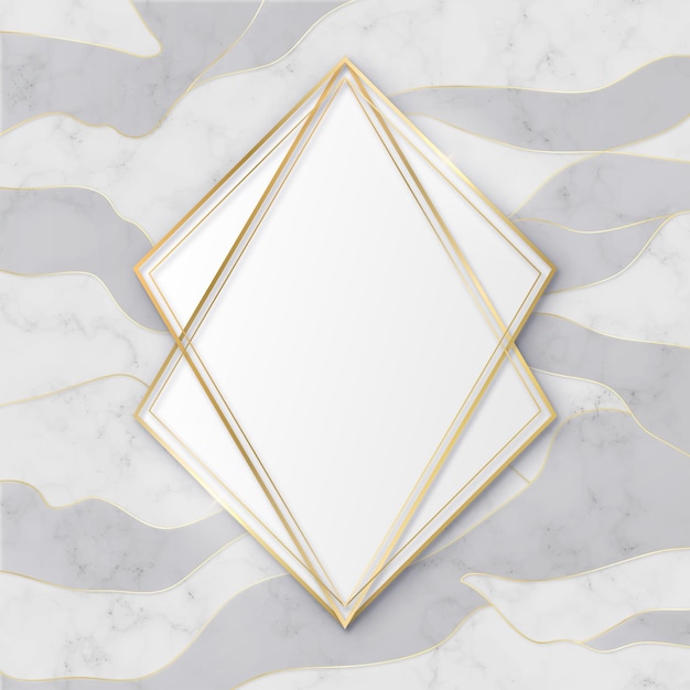 Modèle de cadre de luxe doré dégradé