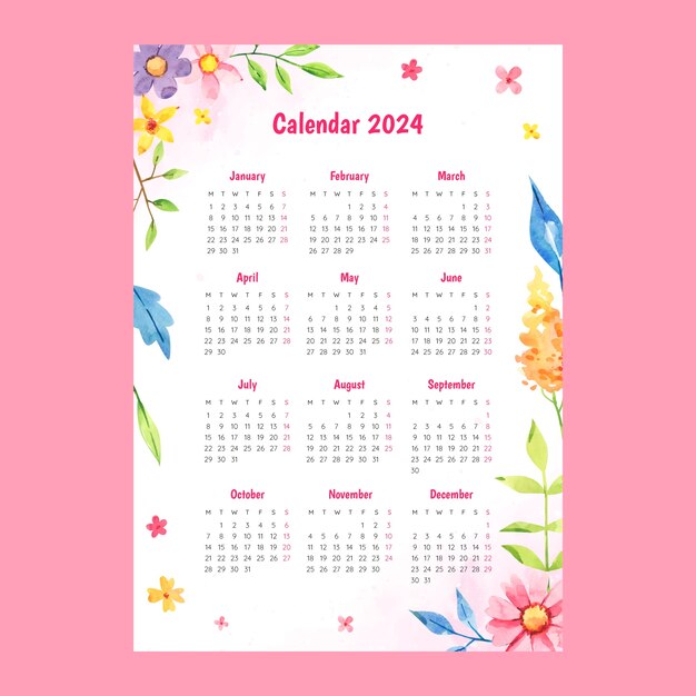 Vecteurs et illustrations de Calendrier Octobre 2024 Format A4 en