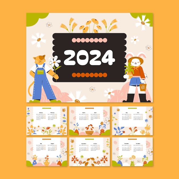 Images de Calendrier 2024 Pour Enfants – Téléchargement gratuit sur Freepik