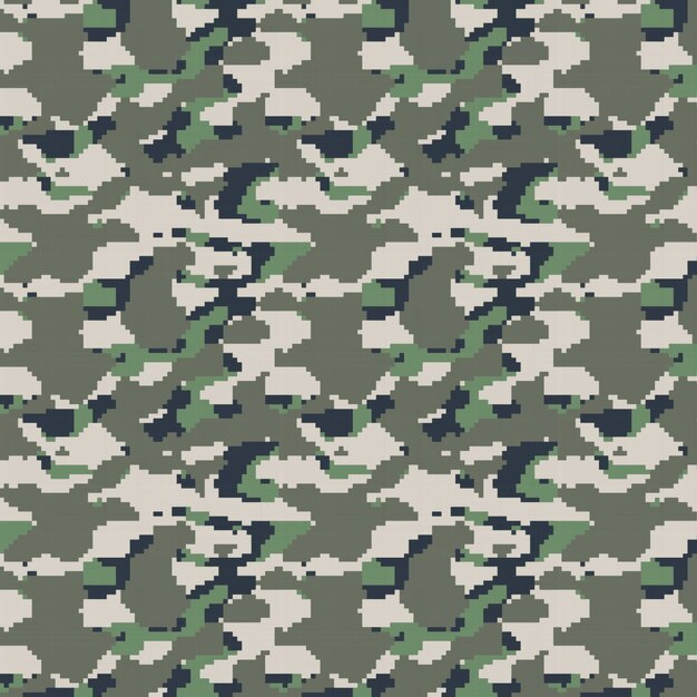 Modèle de camouflage numérique design plat