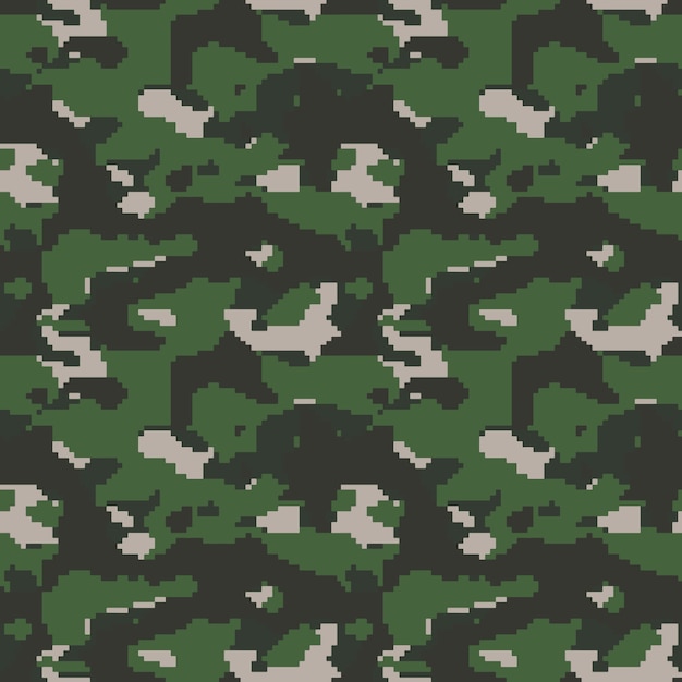 Vecteur gratuit modèle de camouflage numérique design plat