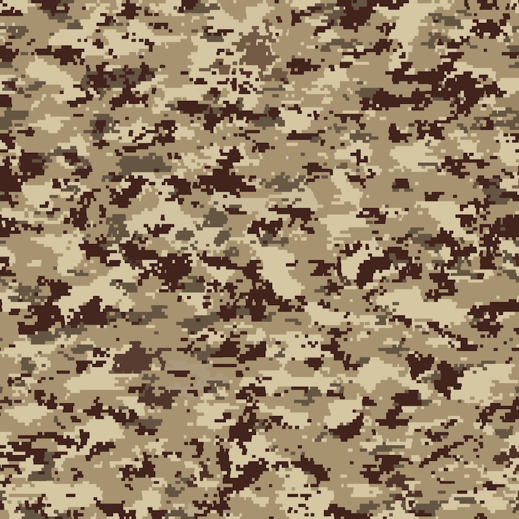 Vecteur gratuit modèle de camouflage numérique design plat