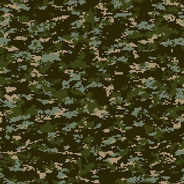 Vecteur gratuit modèle de camouflage numérique design plat