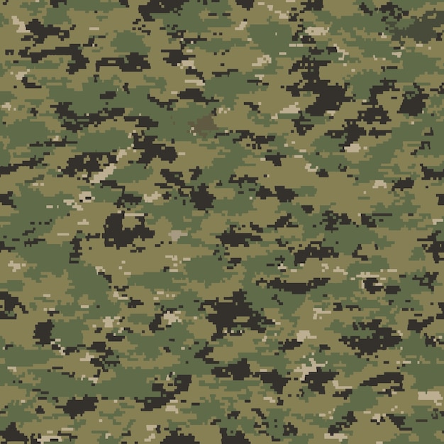 Modèle de camouflage numérique design plat