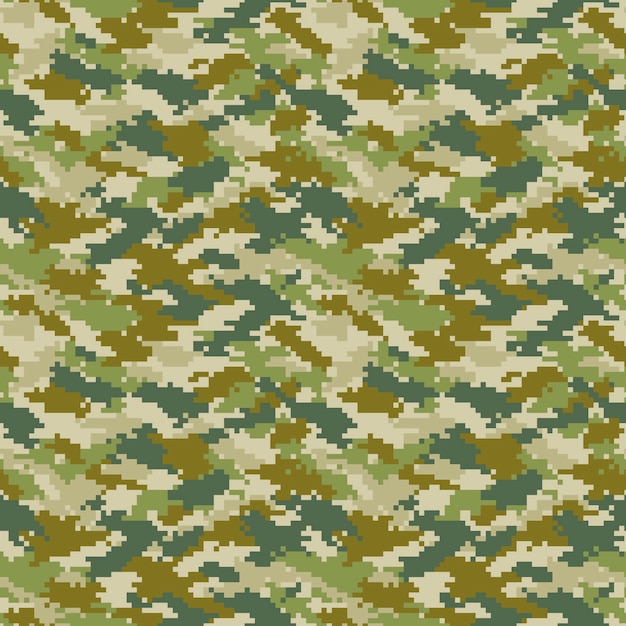 Modèle De Camouflage Numérique Design Plat