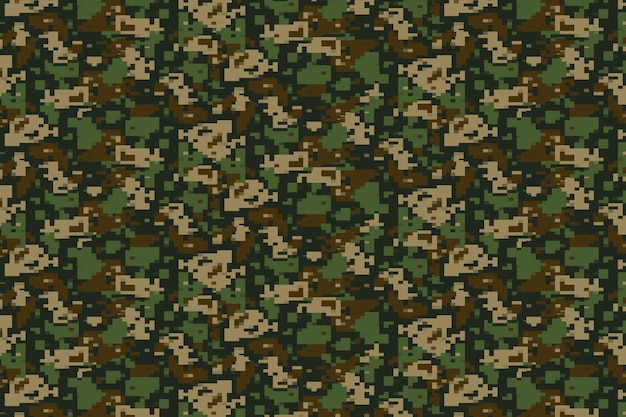 Vecteur gratuit modèle de camouflage numérique design plat