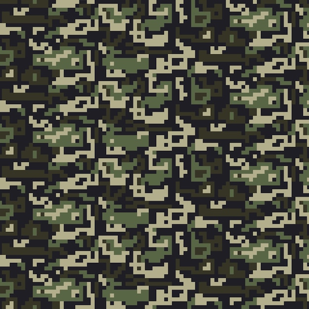 Vecteur gratuit modèle de camouflage numérique design plat