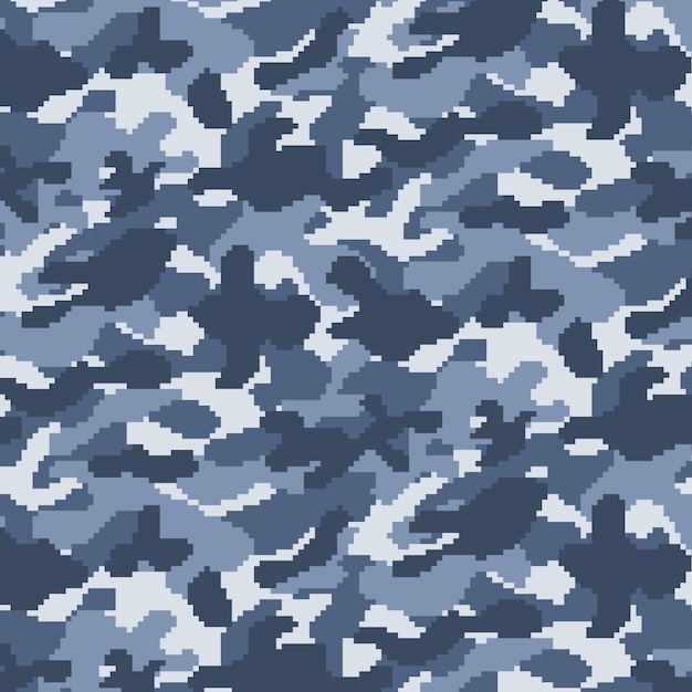 Vecteur gratuit modèle de camouflage numérique design plat