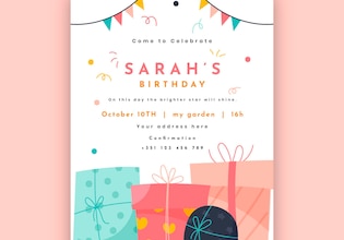 Invitations pour une fête surprise