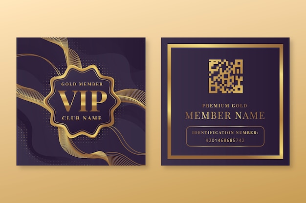 Modèle De Carte D'invitation Vip Réaliste