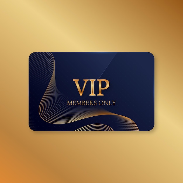 Modèle De Carte Vip Luxueux Et Réaliste