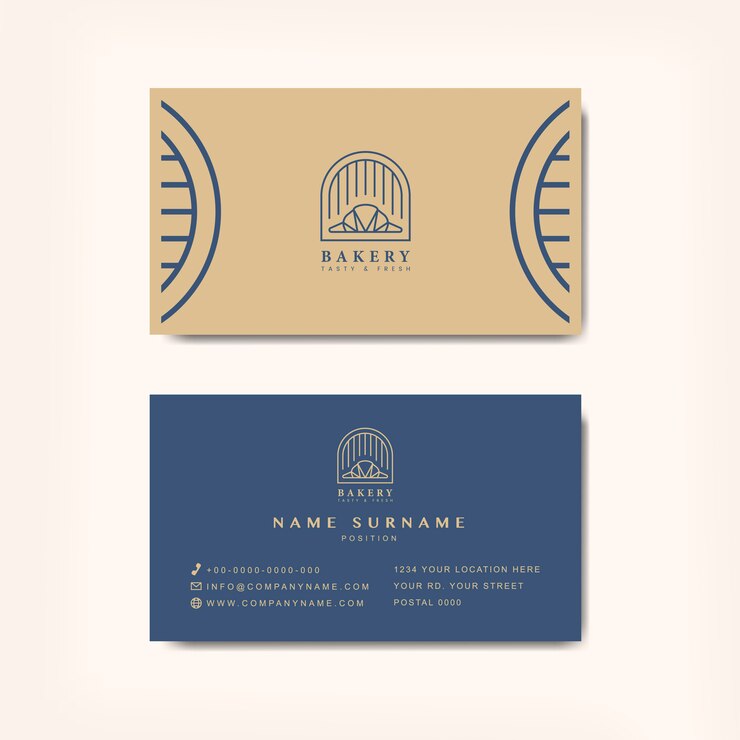 Vecteur gratuit modèle de carte de visite café-restaurant