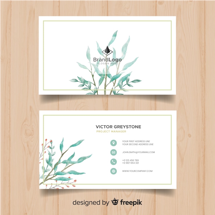 Vecteur gratuit modèle de carte de visite élégant