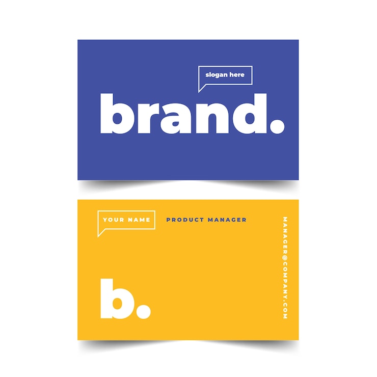 Vecteur gratuit modèle de carte de visite minimal coloré