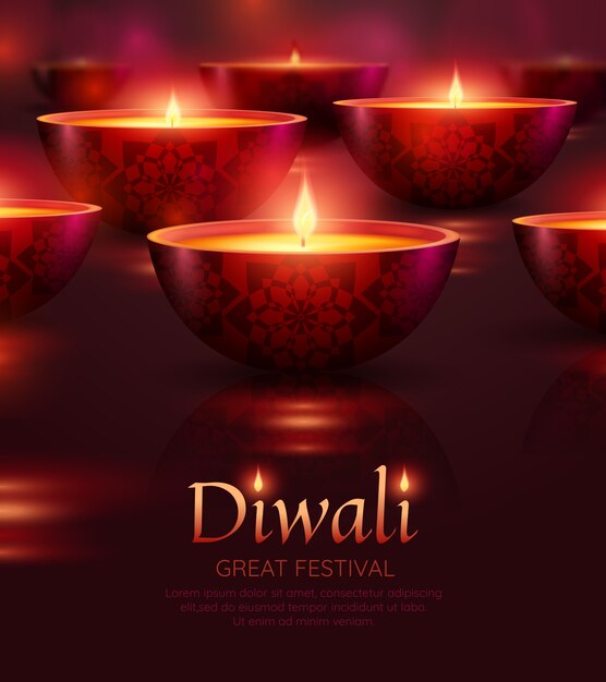 Modèle de célébration Diwali