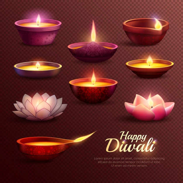 Modèle de célébration Diwali