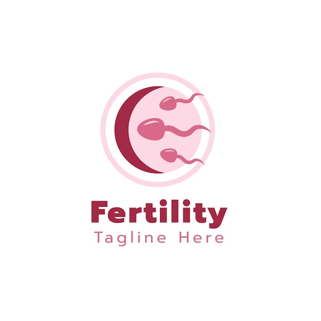 Vecteur gratuit modèle de clinique de fertilité design plat