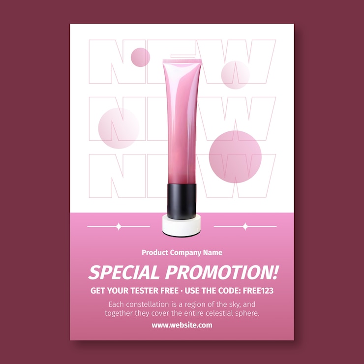 Vecteur gratuit modèle de conception d'affiche de produit