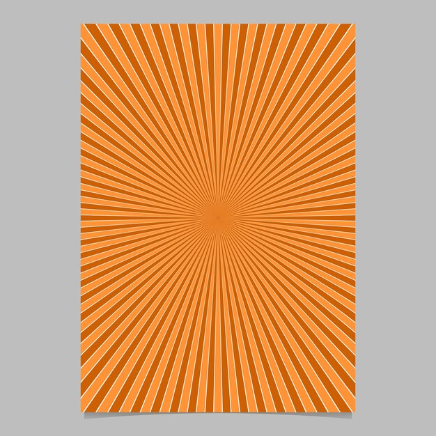 Modèle de conception de brochure abstraite sunburst