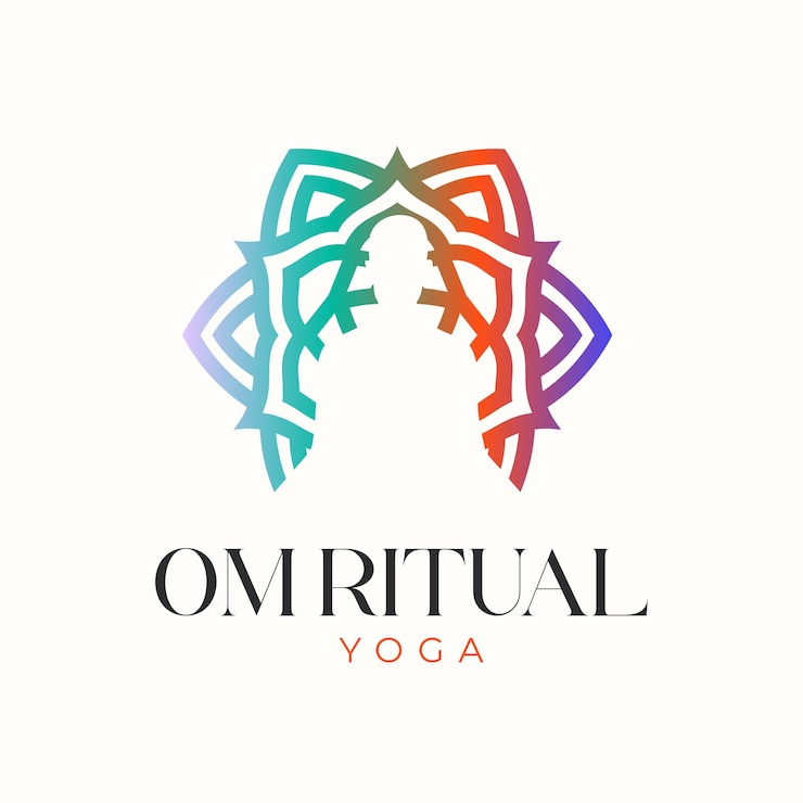 Vecteur gratuit le modèle de conception du logo du yoga