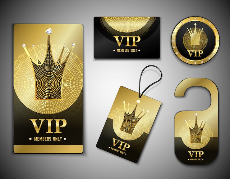 Vecteur gratuit modèle de conception des éléments de membre vip