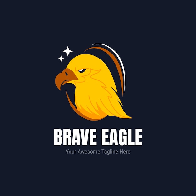 Vecteur gratuit modèle de conception de logo d'aigle