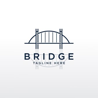 Modèle de conception de logo bridge corporation