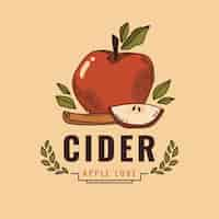 Vecteur gratuit modèle de conception de logo de cidre