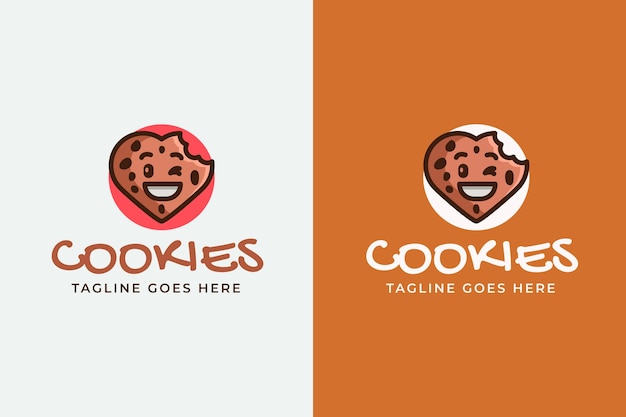 Modèle de conception de logo de cookies