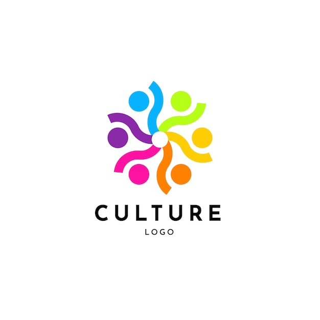 Vecteur gratuit modèle de conception de logo culturel