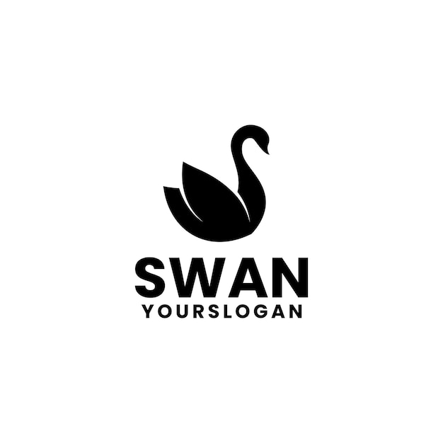 Modèle De Conception De Logo De Cygne