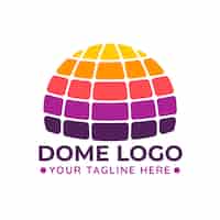 Vecteur gratuit modèle de conception de logo de dôme