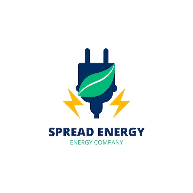 Vecteur gratuit modèle de conception de logo d'énergie