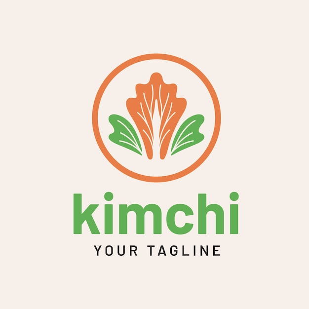 Vecteur gratuit modèle de conception de logo kimchi