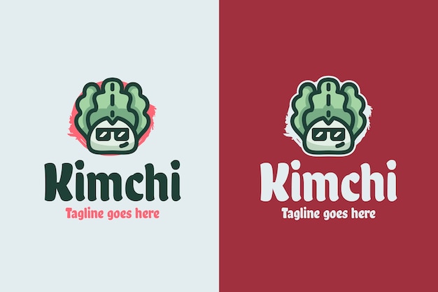 Vecteur gratuit modèle de conception de logo kimchi