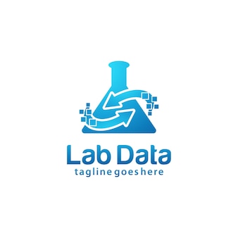 Modèle de conception de logo de laboratoire de données