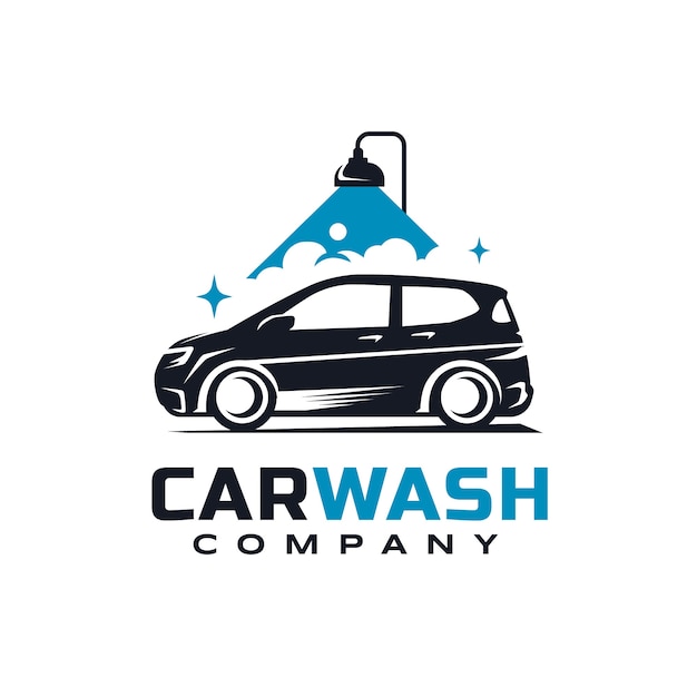 Vecteur gratuit modèle de conception de logo de lavage de voiture