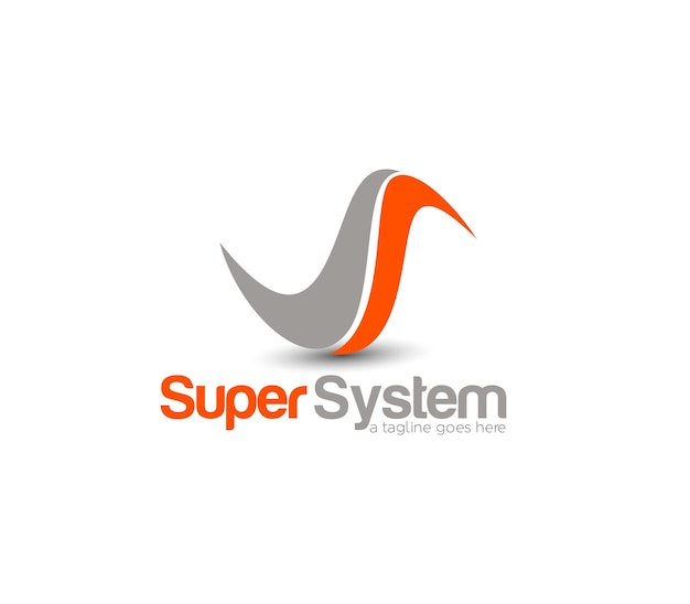 Vecteur gratuit modèle de conception de logo de super système d'entreprise d'identité de marque