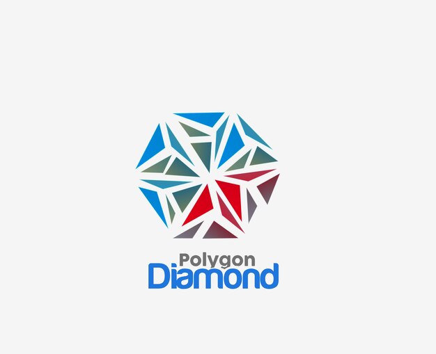 Modèle de conception de vecteur de logo de diamant