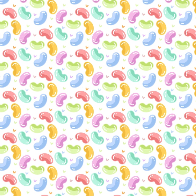 Modèle de couleur pastel bonbon dessiné à la main