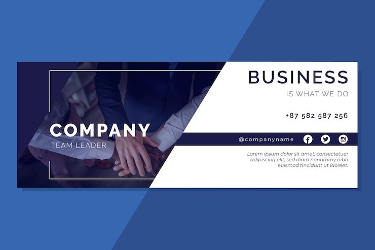 Vecteur gratuit modèle de couverture d'entreprise facebook