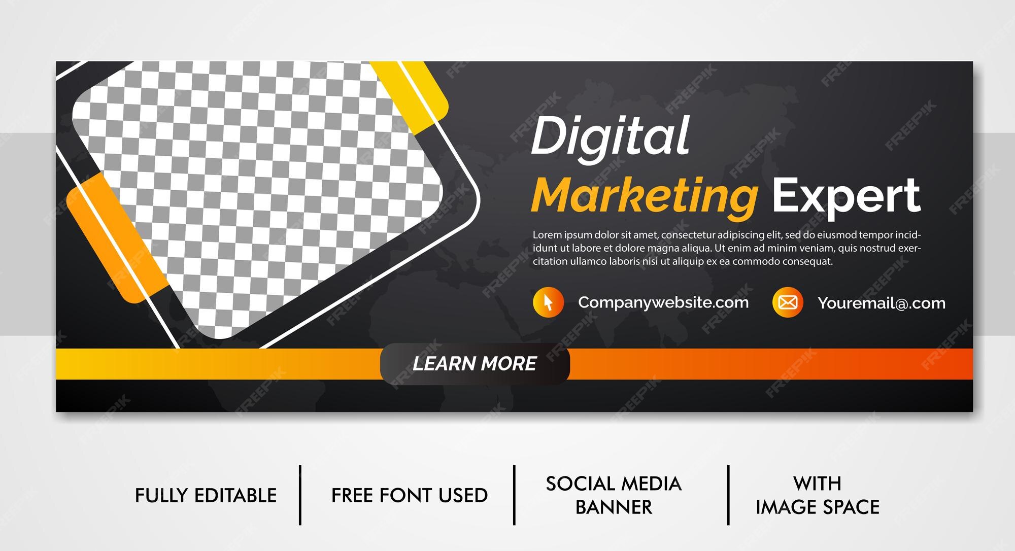 Modele De Couverture Facebook Et Medias Sociaux Pour La Promotion Du Marketing D Entreprise Numerique Vecteur Premium Modele De Couverture Facebook Et Medias Sociaux Pour La Promotion Du Marketing D Entreprise Numerique Vecteur Premium
