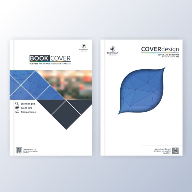 Vecteur gratuit modèle de couverture de livre