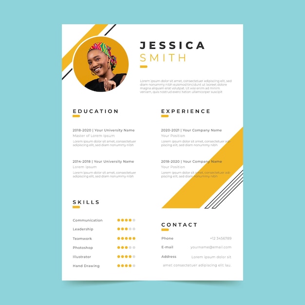Modèle de CV minimaliste
