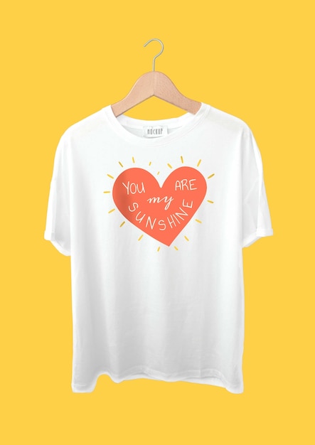 Vecteur gratuit modèle de design de t-shirt pour la fête de la saint-valentin