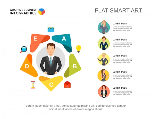 Modèle De Diapositives De Modules D'affaires. Données Commerciales Graphique, Graphique