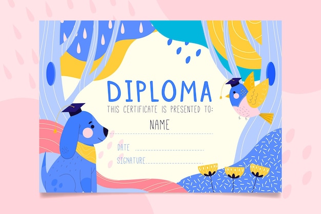 Modèle De Diplôme Pour Les Enfants